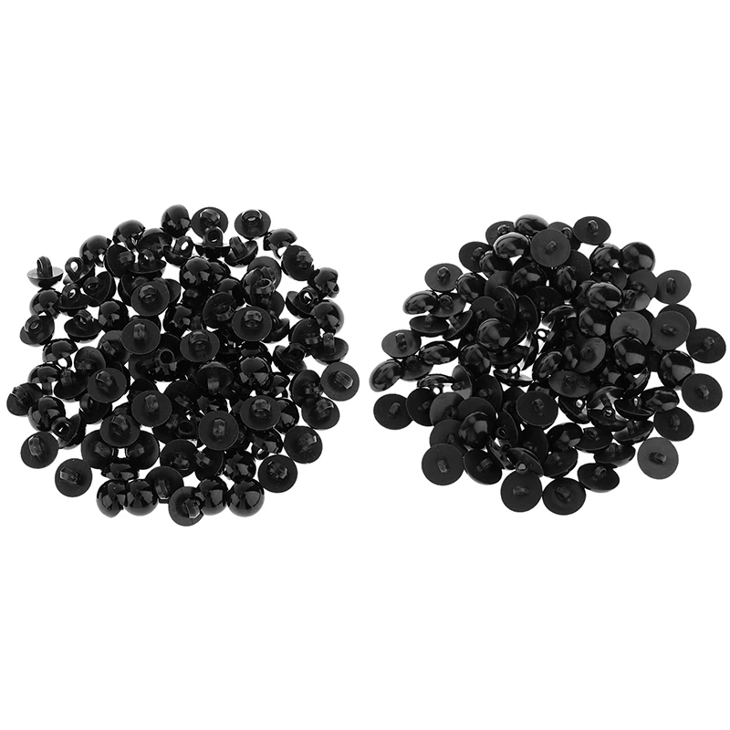 100 шт. x пуговицы для кукол, Игрушечный мишка тедди, пуговицы, глаза в виде грибов для кукол, аксессуары для одежды, сделай сам, 10-26 мм, черный 
100 шт. x пуговицы для кукол, Игрушечный мишка тедди, пуговицы, глаза в виде грибов для кукол, аксессуары для одежды, сделай сам, 10-26 мм, черный