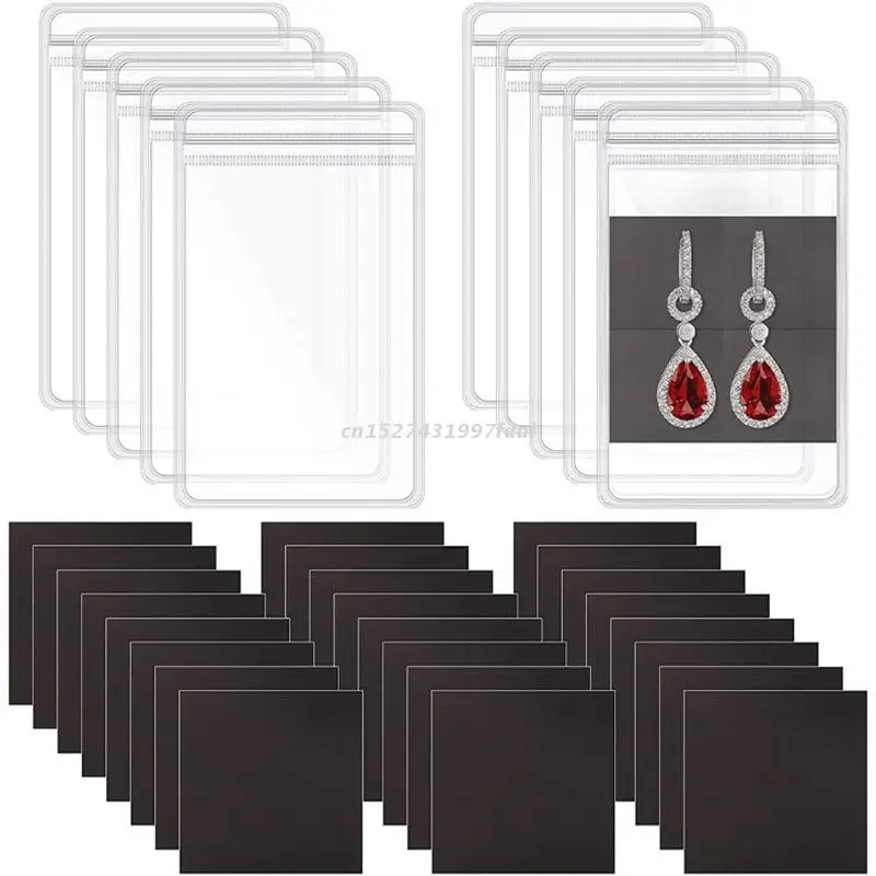 50 Pcs Self Seal Small Zipper Bag and 50 PCS Anti Tarnish Strips Suit for Jewelry Storage Supplies Beads Earrings Screws
50 Pcs Self Seal Small Zipper Bag and 50 PCS Anti Tarnish Strips Suit for Jewelry Storage Supplies Beads Earrings Screws