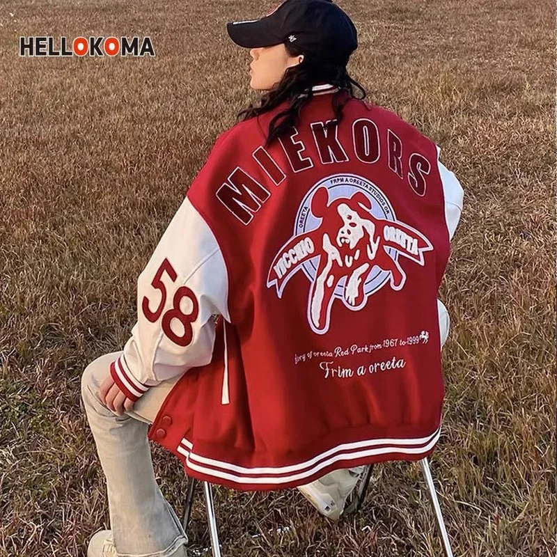 Men's baseball uniform American retro letter embroidery high street vibe style baseball uniform jacket male hip-hop couple coat
Men's baseball uniform American retro letter embroidery high street vibe style baseball uniform jacket male hip-hop couple coat
