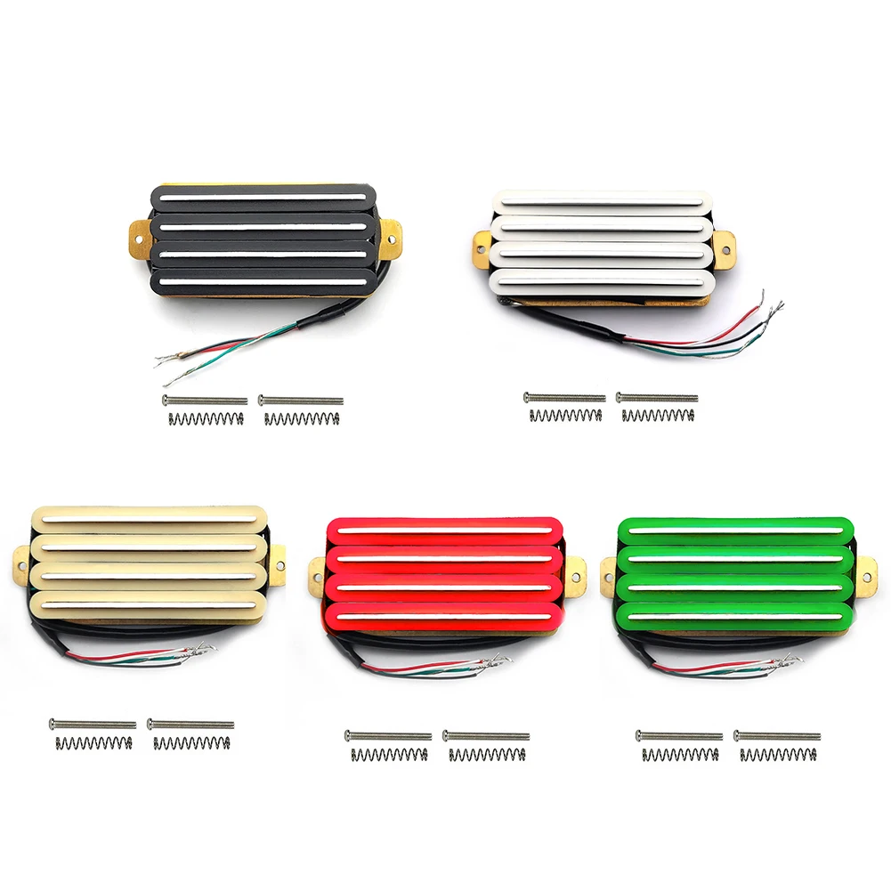 4 Wire Four Coils Pickup 2 Dual Blades Humbucker For ST TL LP Electric Guitar With Connecting Wires Stringed Instruments Parts
4 Wire Four Coils Pickup 2 Dual Blades Humbucker For ST TL LP Electric Guitar With Connecting Wires Stringed Instruments Parts