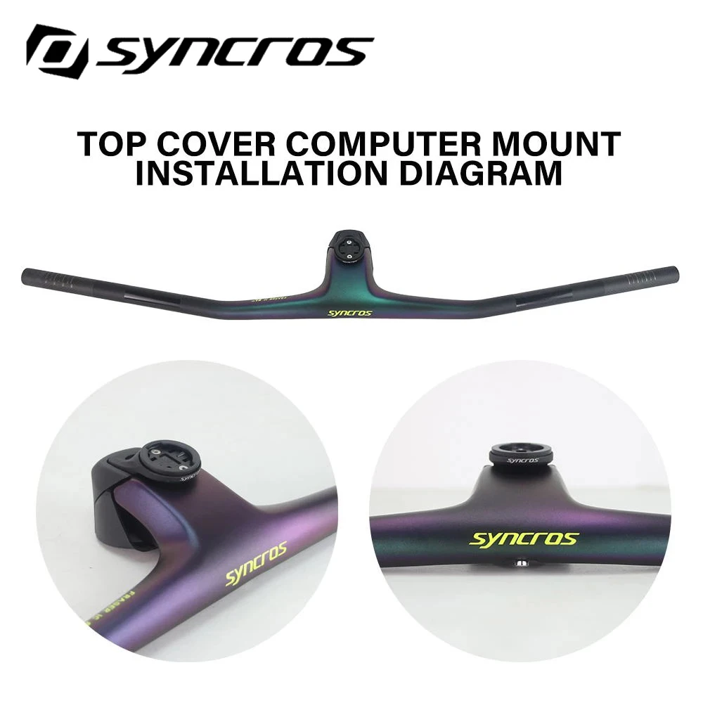 

SYNCROS FRASER IC SL WC Chameleon -20° Full Carbon Fibre Integrated Cockpit MTB Handlebar 680-740mm With 10° Computer Stand 2022
