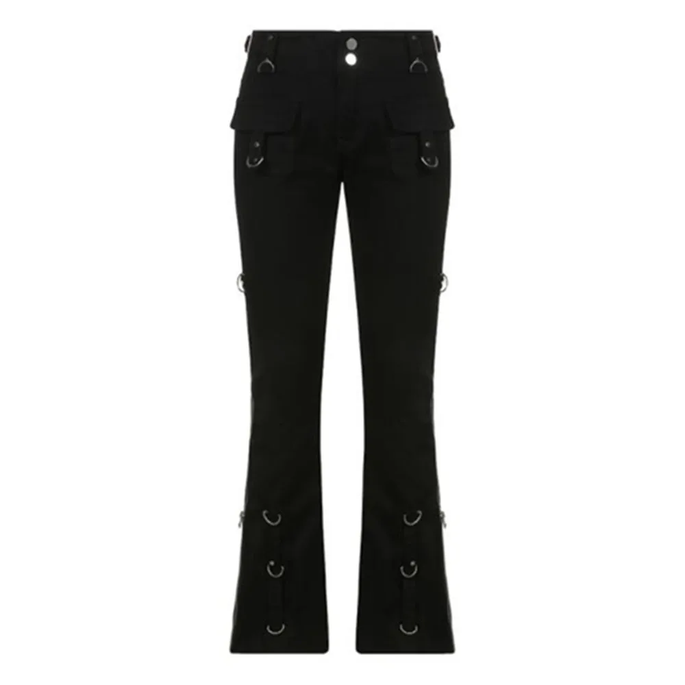 Cyber Goth Jeans Aesthetic Retro 2000s Gothic Punk Black Denim Trousers Streetwear Fashion Flare Jeans Hippie Grunge y2k Pants
Cyber Goth Jeans Aesthetic Retro 2000s Gothic Punk Black Denim Trousers Streetwear Fashion Flare Jeans Hippie Grunge y2k Pants