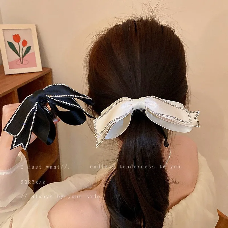 Trendy Cloth With Diamond Inlaid Bowknot Hairpin (korean Version) Dongmen Fashionable Banana Clip (maiden Heart) Versatile Hair
Trendy Cloth With Diamond Inlaid Bowknot Hairpin (korean Version) Dongmen Fashionable Banana Clip (maiden Heart) Versatile Hair
