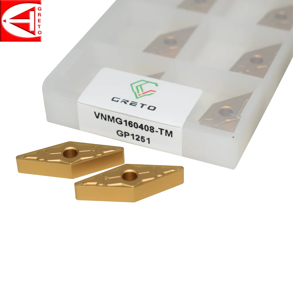 GRETO VNMG160408-TM gp1251 токарный инструмент карбидный планшет для ЧПУ инструментов VNMG 160408