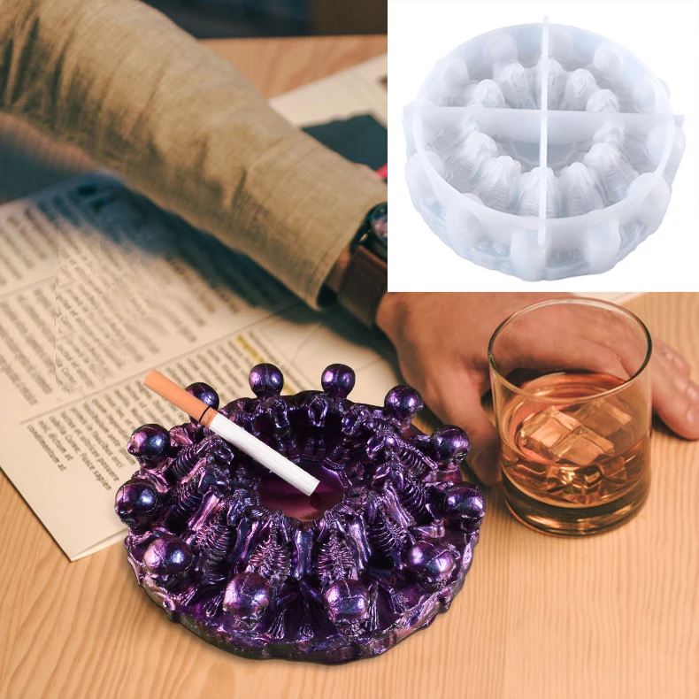 Skull Ashtray Silicone Mold for Resin UV Epoxy DIY Handmade Home Decorations Craft New
Skull Ashtray Silicone Mold for Resin UV Epoxy DIY Handmade Home Decorations Craft New