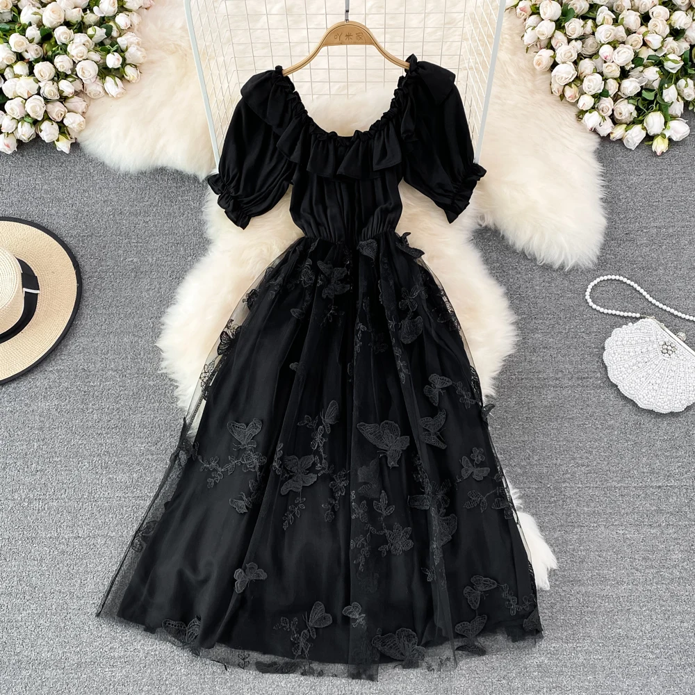 2022 летнее платье с квадратным вырезом и открытой спиной, пышные рукава, талия, тонкий бант, сетка, вышивка, ТРАПЕЦИЕВИДНОЕ пышное платье для женщин
2022 летнее платье с квадратным вырезом и открытой спиной, пышные рукава, талия, тонкий бант, сетка, вышивка, ТРАПЕЦИЕВИДНОЕ пышное платье для женщин