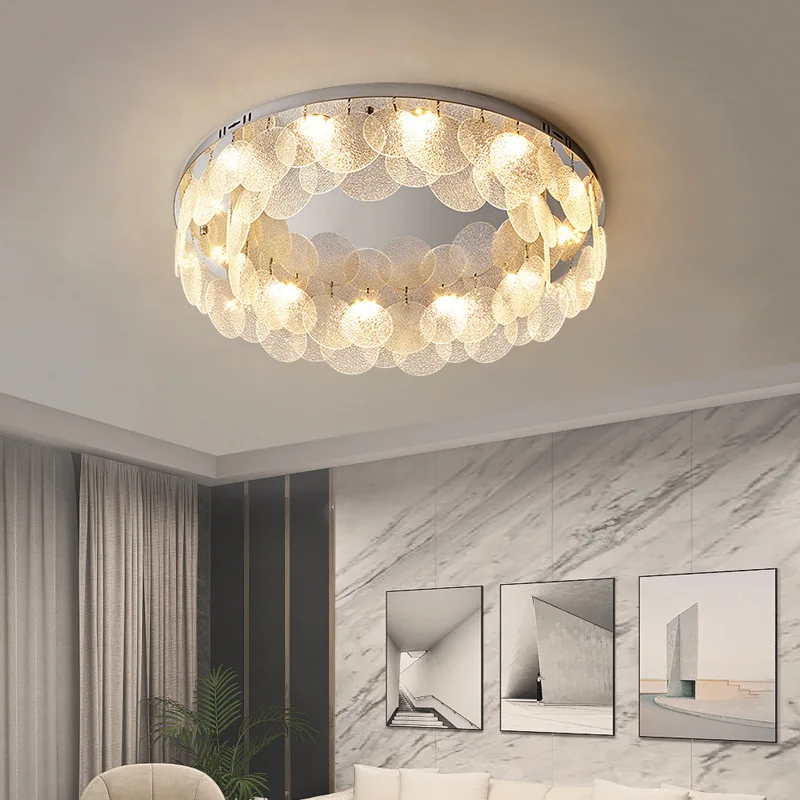 Nordic Creative Master Bedroom Ceiling Lamp New Crystal Living Room Lamp Simple Light Luxury Lighting Restaurant Lighting
Nordic Creative Master Bedroom Ceiling Lamp New Crystal Living Room Lamp Simple Light Luxury Lighting Restaurant Lighting