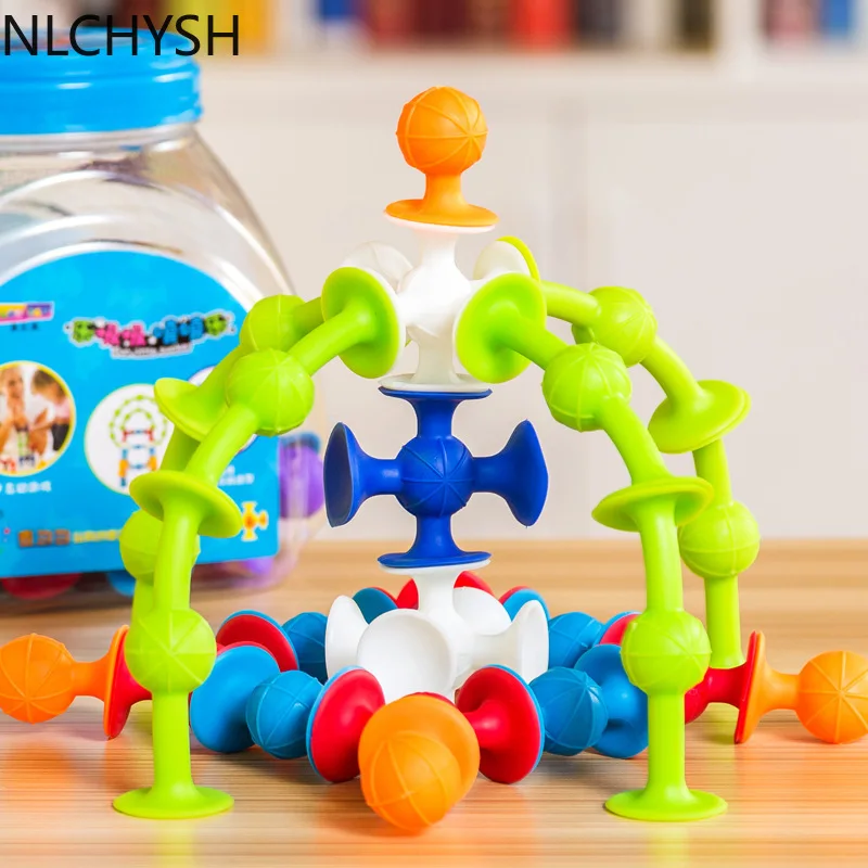 Soft Silicone DIY Suction Cup Building Block Toy Model Interesting Model Building Toys Children Boys And Girls Creative Gifts
Soft Silicone DIY Suction Cup Building Block Toy Model Interesting Model Building Toys Children Boys And Girls Creative Gifts