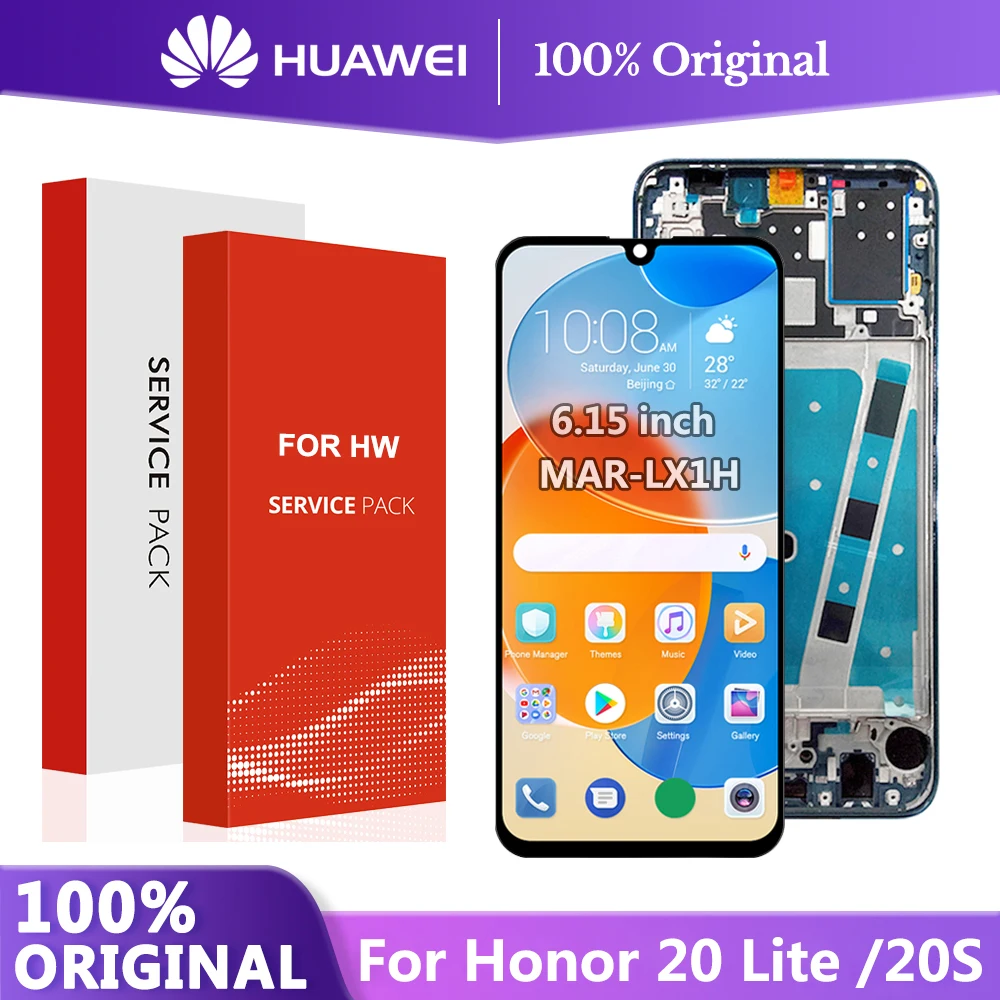 

6.15'' Original for Honor 20 Lite MAR-LX1H LCD Display Touch Screen Digitizer Assembly Replacement for honor 20s LCD Screen