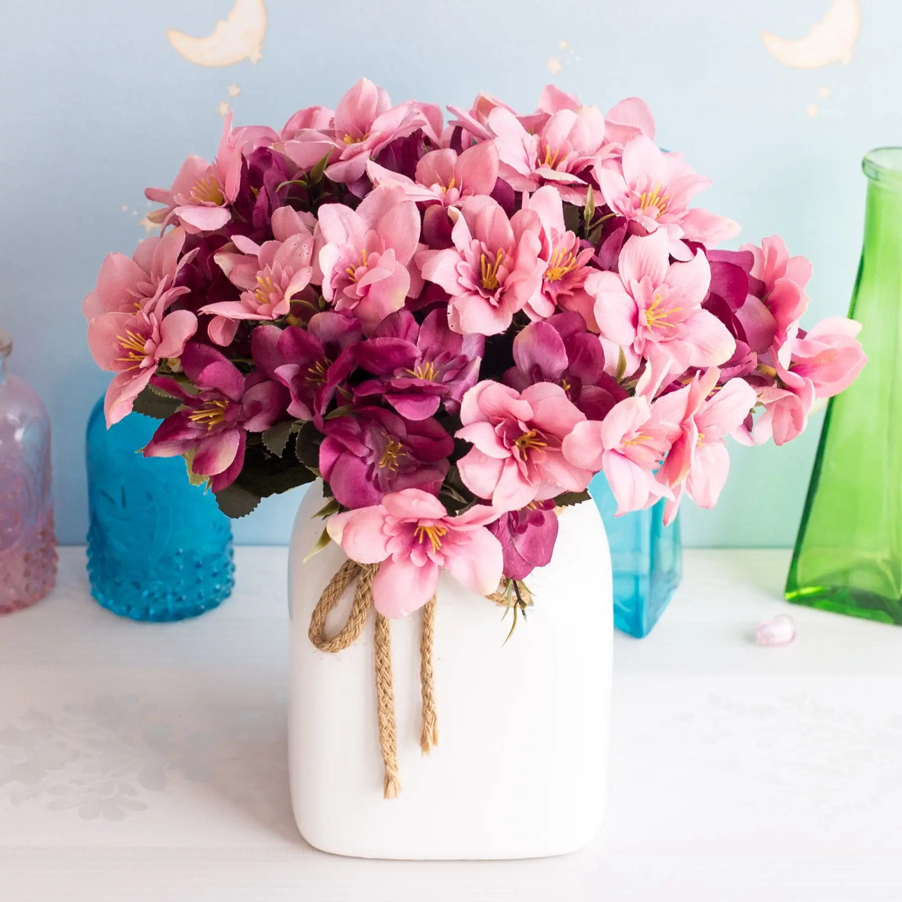 Искусственные цветы 10 Delphinium High-end Off-gift букет в скандинавском стиле офисная настольная ваза украшение самодельный подарок Diy
Искусственные цветы 10 Delphinium High-end Off-gift букет в скандинавском стиле офисная настольная ваза украшение самодельный подарок Diy