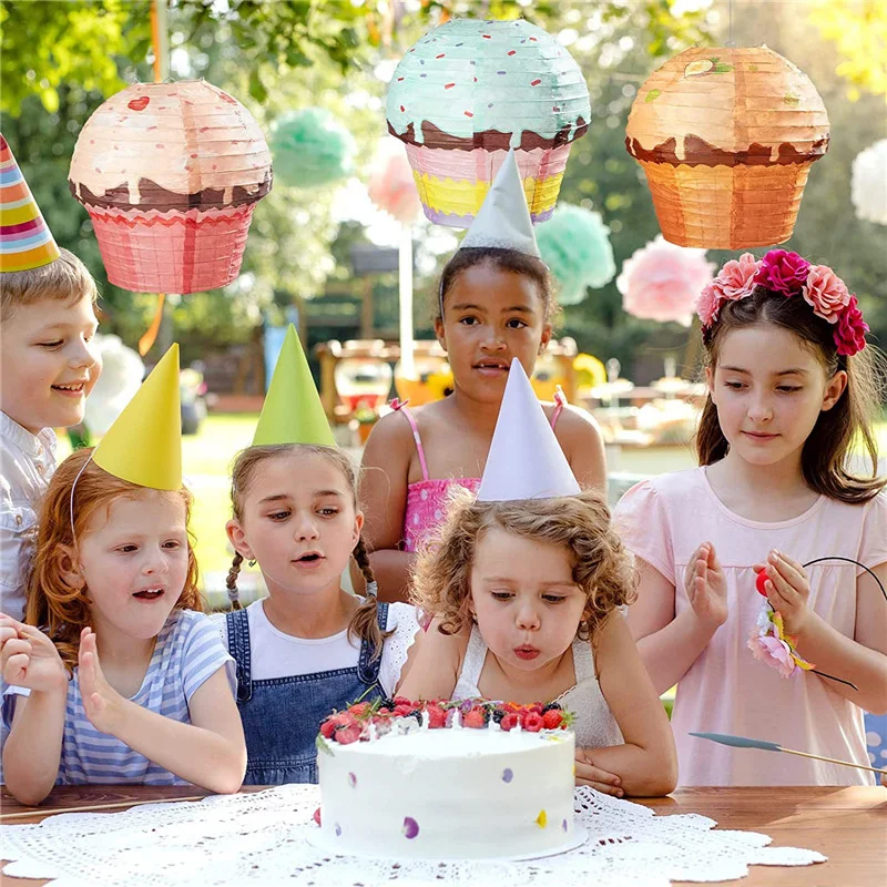 Sweet Candy Birthday Party Supplies Cupcake Paper Lanterns Ice Cream Donut Hanging Paper Lanterns Candyland Party Decorations 
Sweet Candy Birthday Party Supplies Cupcake Paper Lanterns Ice Cream Donut Hanging Paper Lanterns Candyland Party Decorations