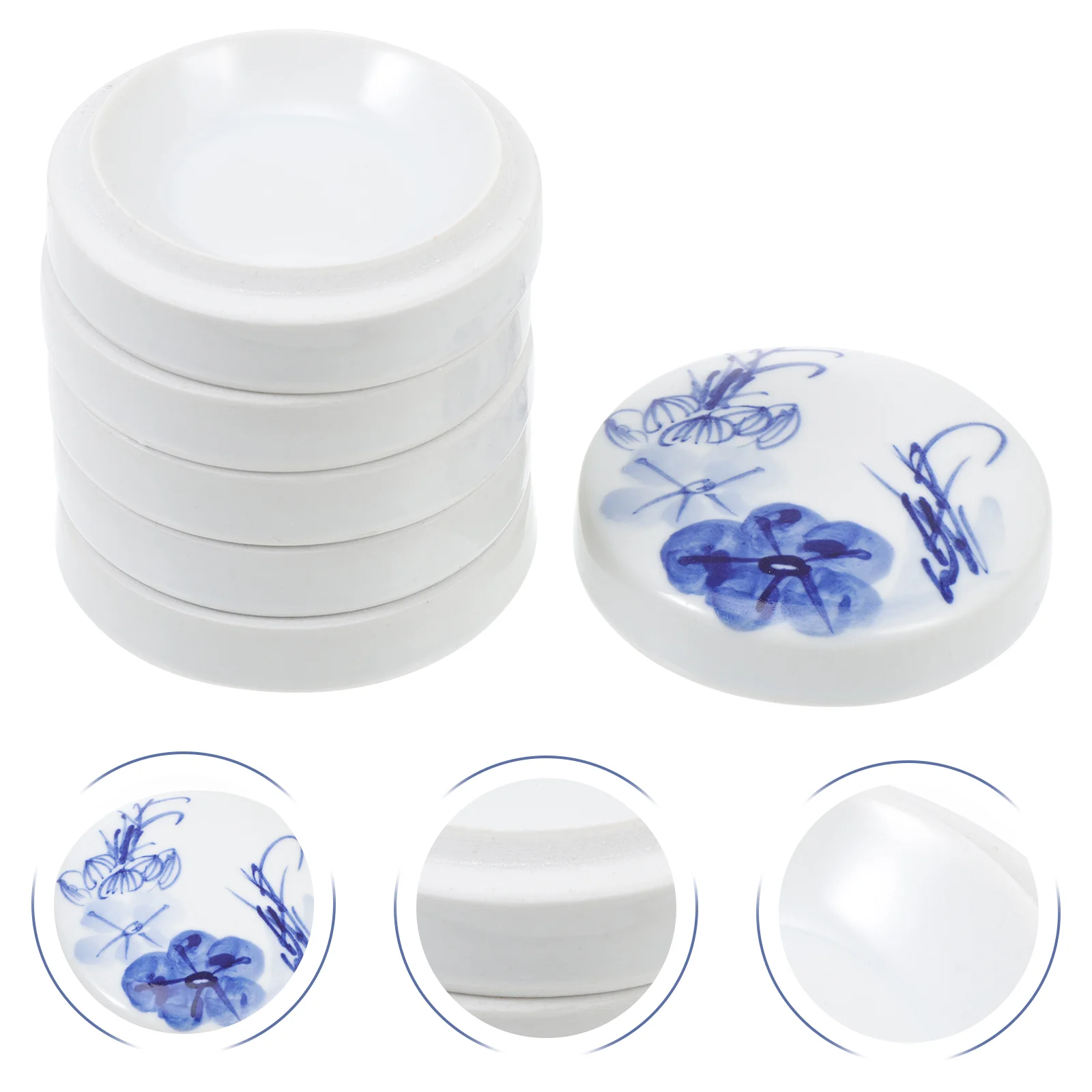 1 Set Practical Ceramic Pigment Trays Gouache Color Mixing Trays with Cover 
1 Set Practical Ceramic Pigment Trays Gouache Color Mixing Trays with Cover