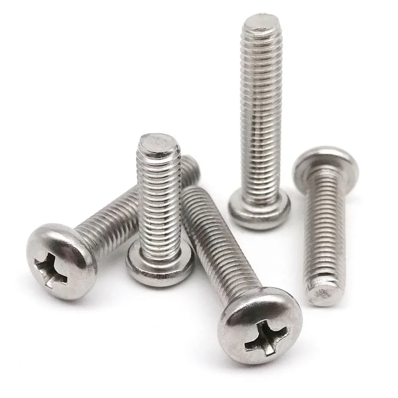 Tornillo de cabeza redonda Phillips de acero inoxidable, Perno cruzado de cabeza redonda, M1.6, M2, M2.5, M3, M3.5, M4, M5, M8,
Tornillo de cabeza redonda Phillips de acero inoxidable, Perno cruzado de cabeza redonda, M1.6, M2, M2.5, M3, M3.5, M4, M5, M8,