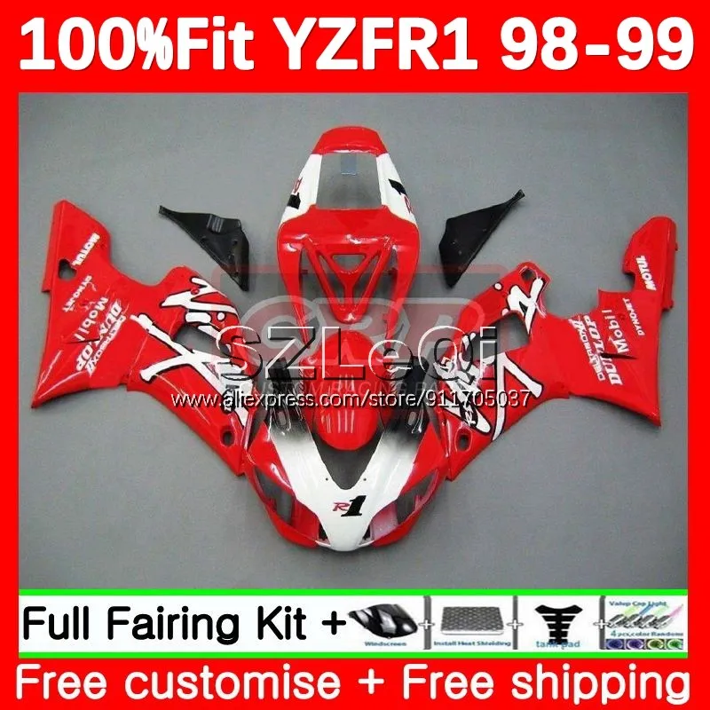 gloss red OEM Body For YAMAHA YZF-R1 YZF R 1 1000 CC YZF R1 YZF1000 YZFR1 98 99 YZF-1000 1998 1999 Injection Fairing 128LQ.33
gloss red OEM Body For YAMAHA YZF-R1 YZF R 1 1000 CC YZF R1 YZF1000 YZFR1 98 99 YZF-1000 1998 1999 Injection Fairing 128LQ.33