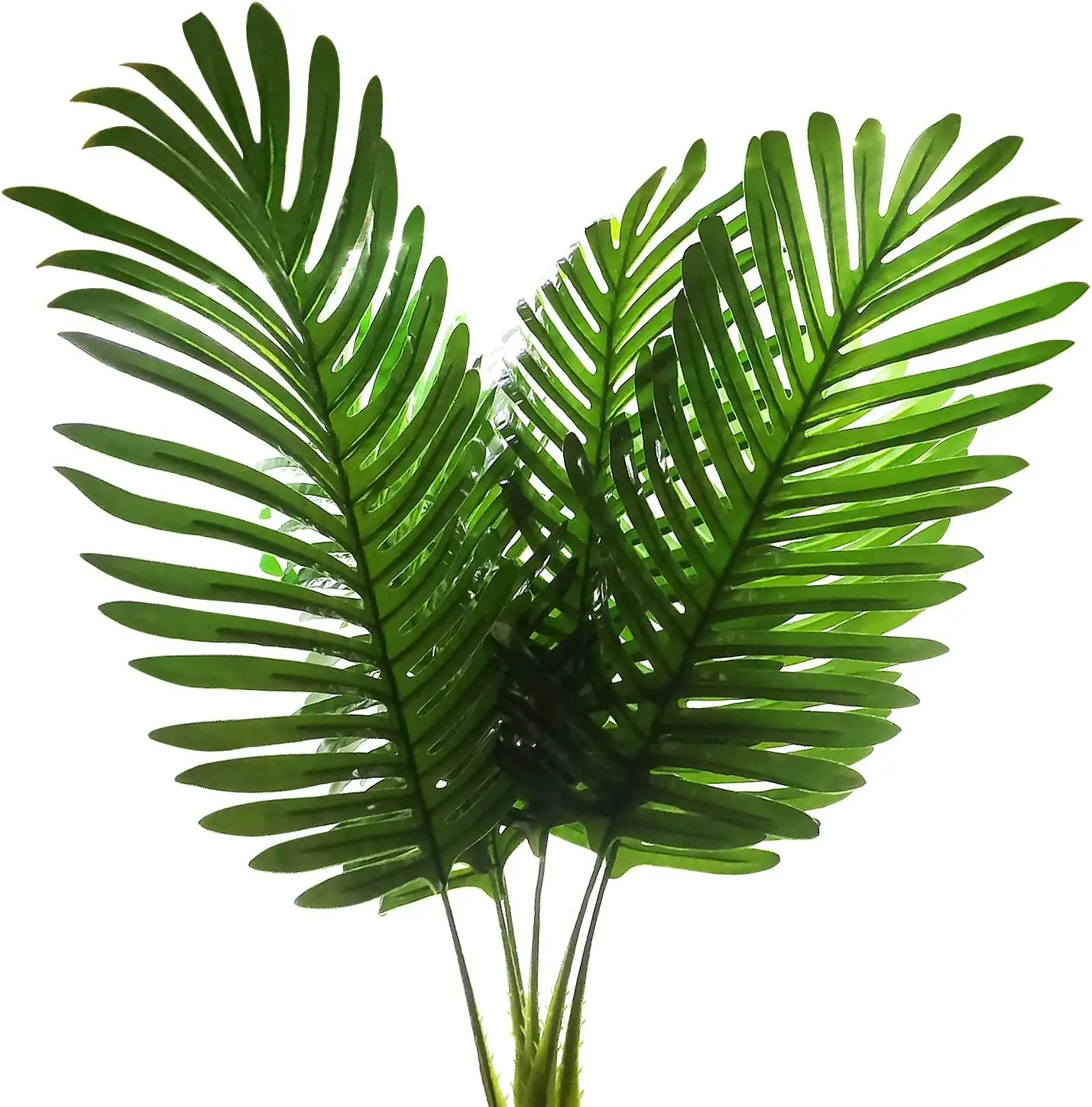 

63cm 5pcs Tropical Leaves Monstera Artificial Palm Leaf Branch Green Plant Silk Tree Foliage Fake Fern Grass For Home Decoration
