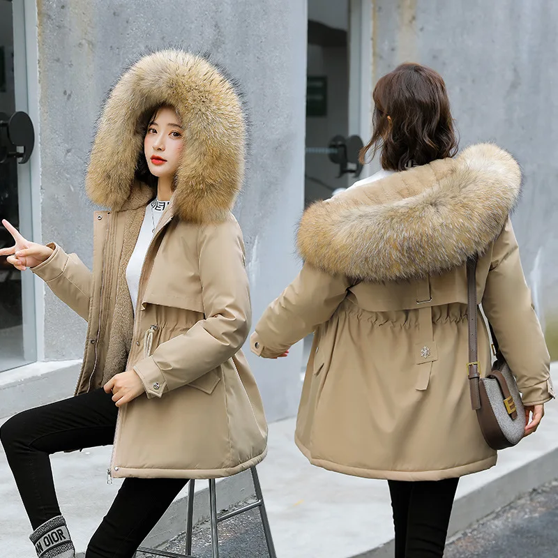 Down Jacket Women's Mid-length Winter New Style Big Fur Collar Warmth Snowflake Pie Overcoming Women
Down Jacket Women's Mid-length Winter New Style Big Fur Collar Warmth Snowflake Pie Overcoming Women