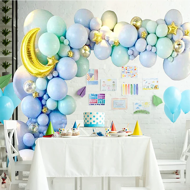 142Pcs Macaron Blue Green Gold Balloon Arch Garland Kit Metallic Confetti Ballon Baby Shower Wedding Birthday Party Decorations 
142Pcs Macaron Blue Green Gold Balloon Arch Garland Kit Metallic Confetti Ballon Baby Shower Wedding Birthday Party Decorations