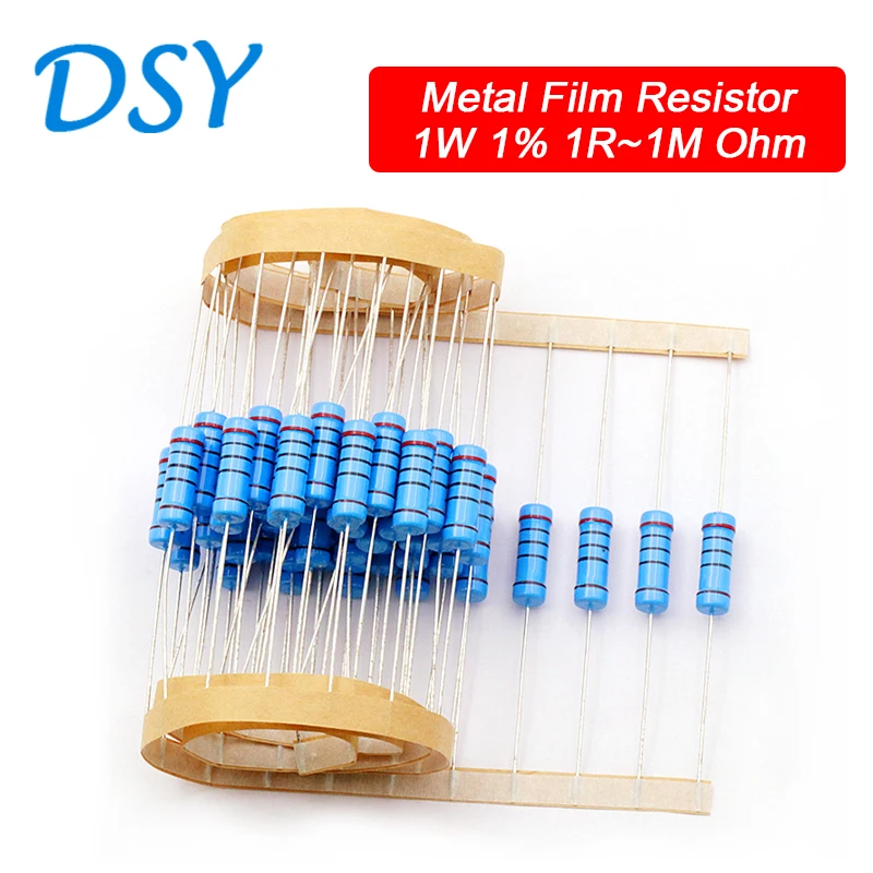 20PCS Metal Film Resistor 1W 1% 1R~1M Ohm 10R 22R 47R 100R 330R 470R 1K 4.7K 10K 22K 47K 100K 330K 470K 1 2 10 22 47 100 330 Ohm
20PCS Metal Film Resistor 1W 1% 1R~1M Ohm 10R 22R 47R 100R 330R 470R 1K 4.7K 10K 22K 47K 100K 330K 470K 1 2 10 22 47 100 330 Ohm