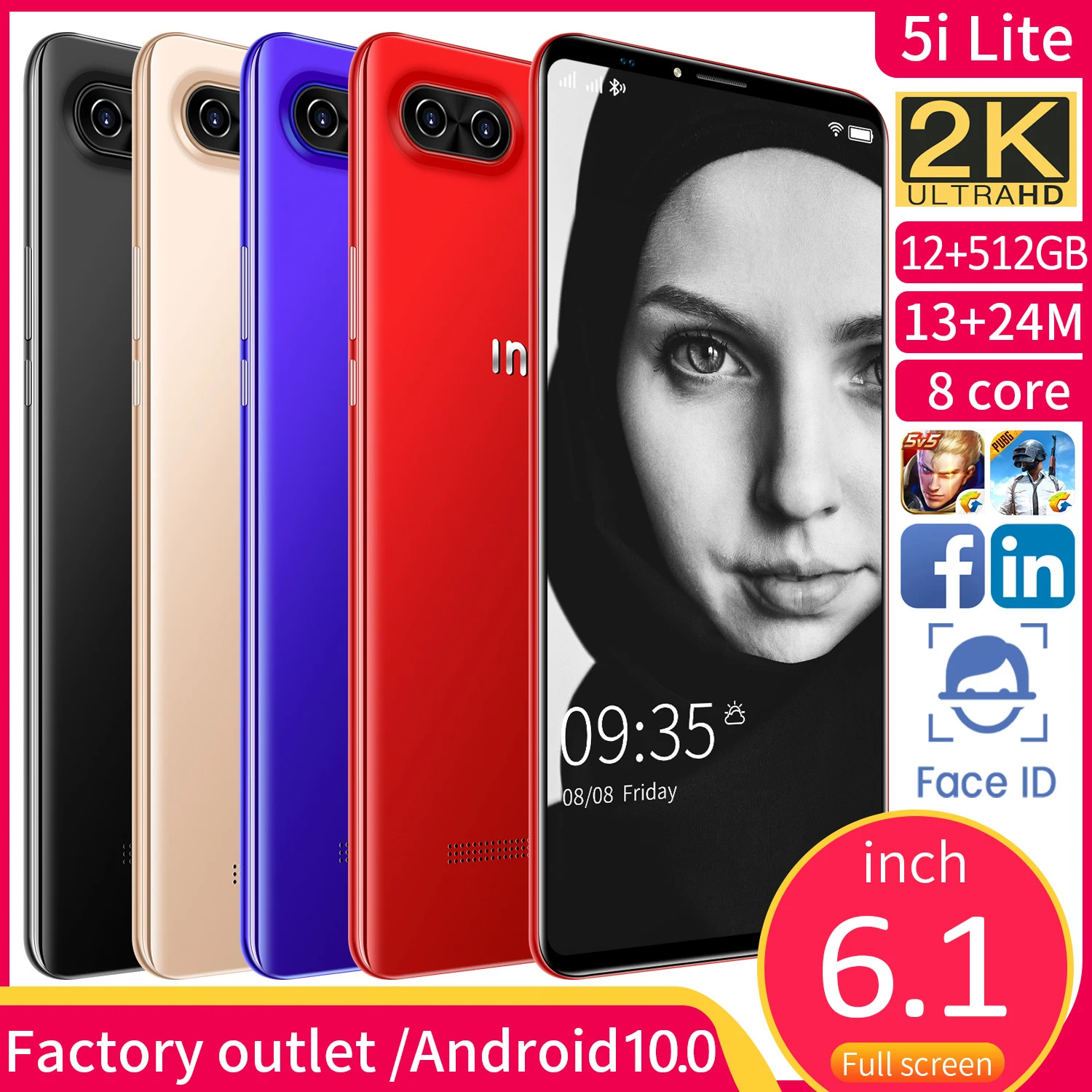 Смартфон глобальная версия Inoi 5i, 6,1 дюйма, полный экран, Android 512, 12 Гб + Гб, дешевый сотовый телефон, телефон с разблокировкой
Смартфон глобальная версия Inoi 5i, 6,1 дюйма, полный экран, Android 512, 12 Гб + Гб, дешевый сотовый телефон, телефон с разблокировкой