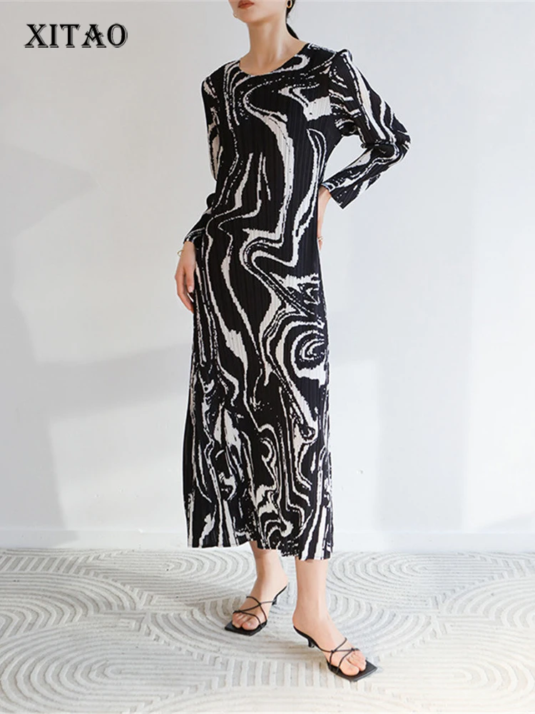 XITAO Striped Dress Fashion Women Full Sleeve Black Pullover Loose Pleated 2022 Summer Minority Elegant Dress Top ZY7208
XITAO Striped Dress Fashion Women Full Sleeve Black Pullover Loose Pleated 2022 Summer Minority Elegant Dress Top ZY7208