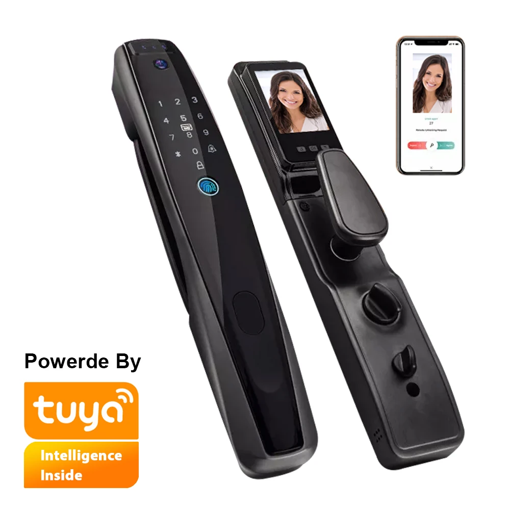 Digital door viewer Tuya electronic face lock fingerprint deadbolt 3d face recognition smart door lock
Digital door viewer Tuya electronic face lock fingerprint deadbolt 3d face recognition smart door lock