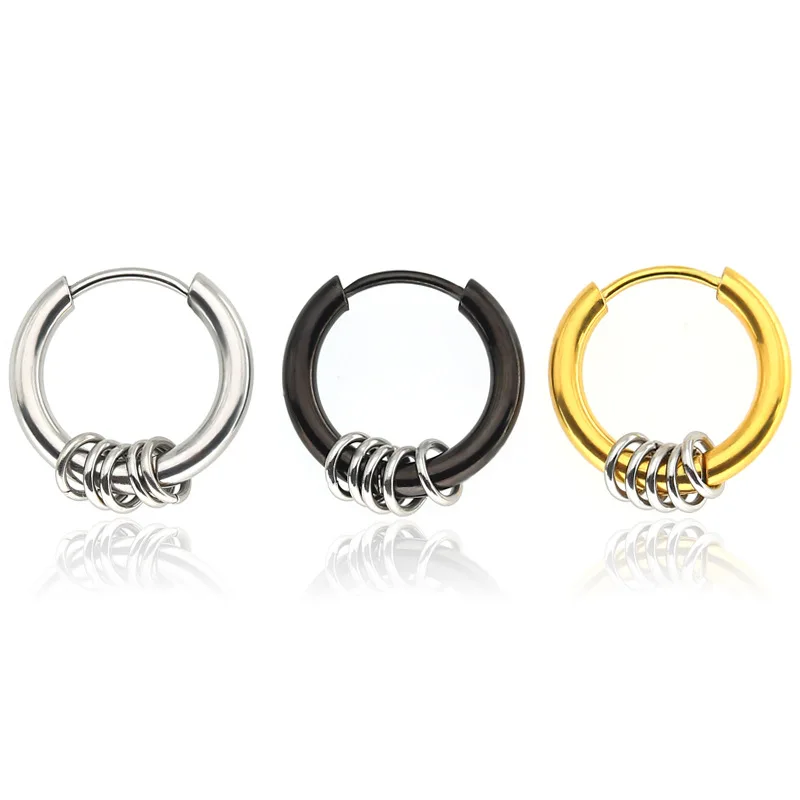 Korean Fashion Titanium Steel Earrings Small Circle Men's Round Wire Earrings 316L Stainless Steel Fashion Earrings
Korean Fashion Titanium Steel Earrings Small Circle Men's Round Wire Earrings 316L Stainless Steel Fashion Earrings