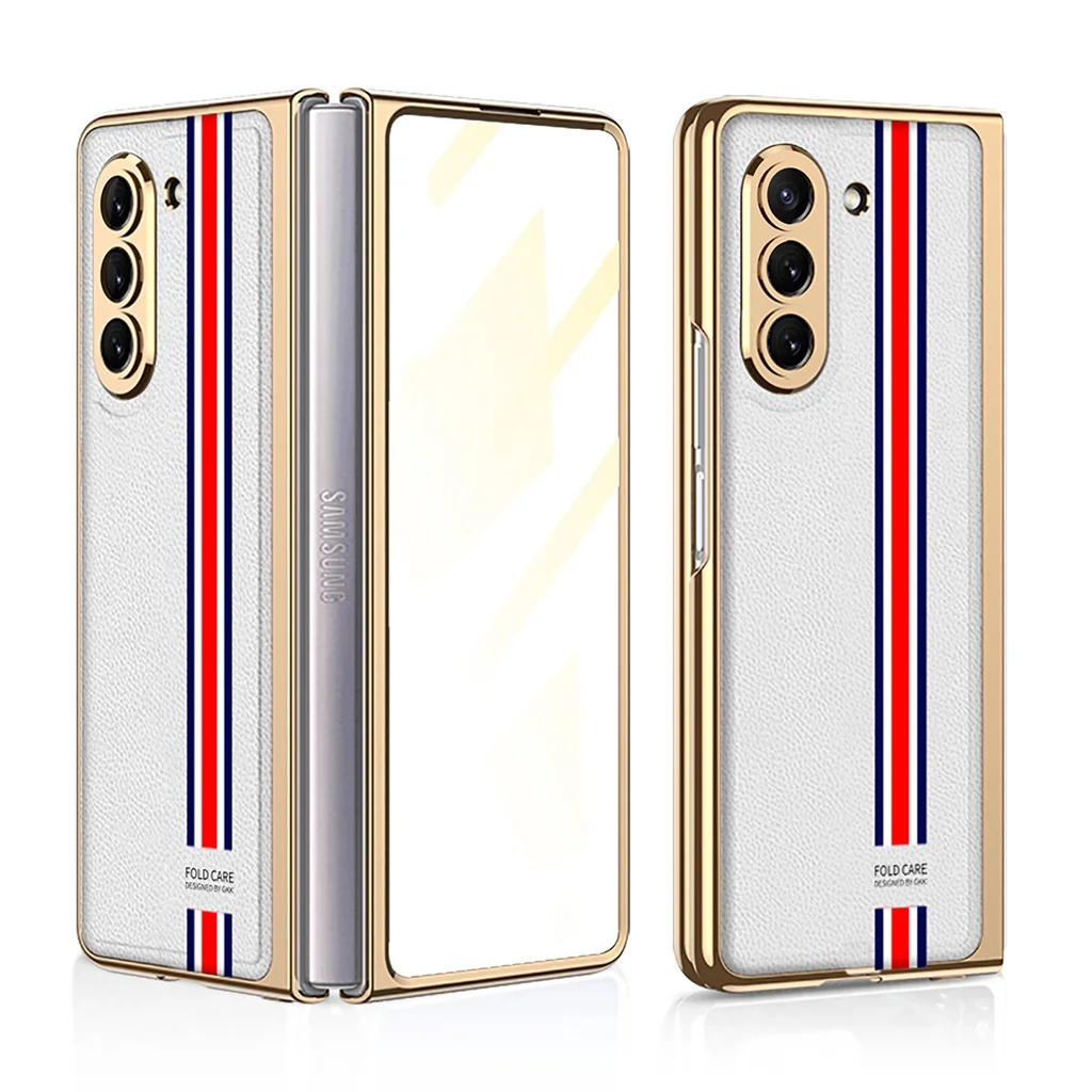 Case For Samsung Galaxy Z Fold5 Fold4 5G Case Luxury Plating Pattern Tempered Glass Hard Frame Cover For Galaxy Z Fold 5 4 Case
Case For Samsung Galaxy Z Fold5 Fold4 5G Case Luxury Plating Pattern Tempered Glass Hard Frame Cover For Galaxy Z Fold 5 4 Case