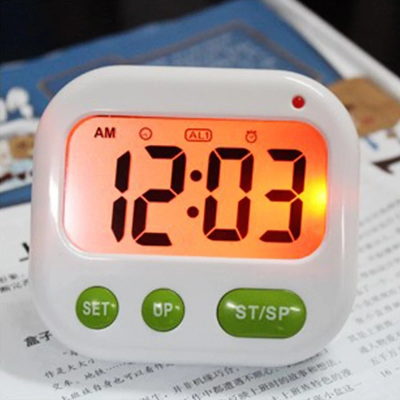 Alarm Clock Digital LCD Vibration Clock Battery Operated Modern Portable Timer Clock with Backlight Compatible w/ Home
Alarm Clock Digital LCD Vibration Clock Battery Operated Modern Portable Timer Clock with Backlight Compatible w/ Home