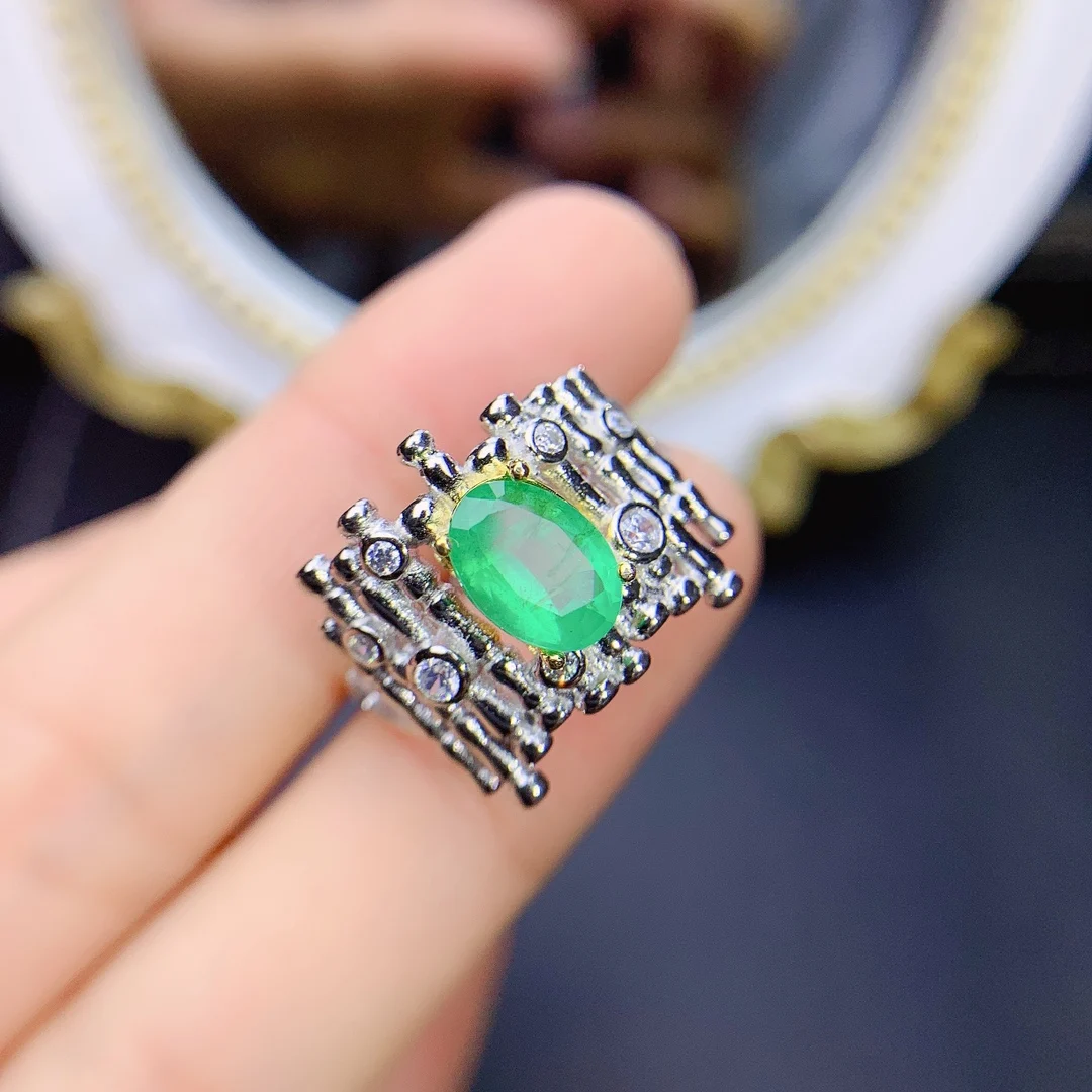 Sterling Silver 925 Ring Engagement Ring Female Luxury Free Shipping Gem Natural Emerald Ring Jewelry Female Original Date
Sterling Silver 925 Ring Engagement Ring Female Luxury Free Shipping Gem Natural Emerald Ring Jewelry Female Original Date