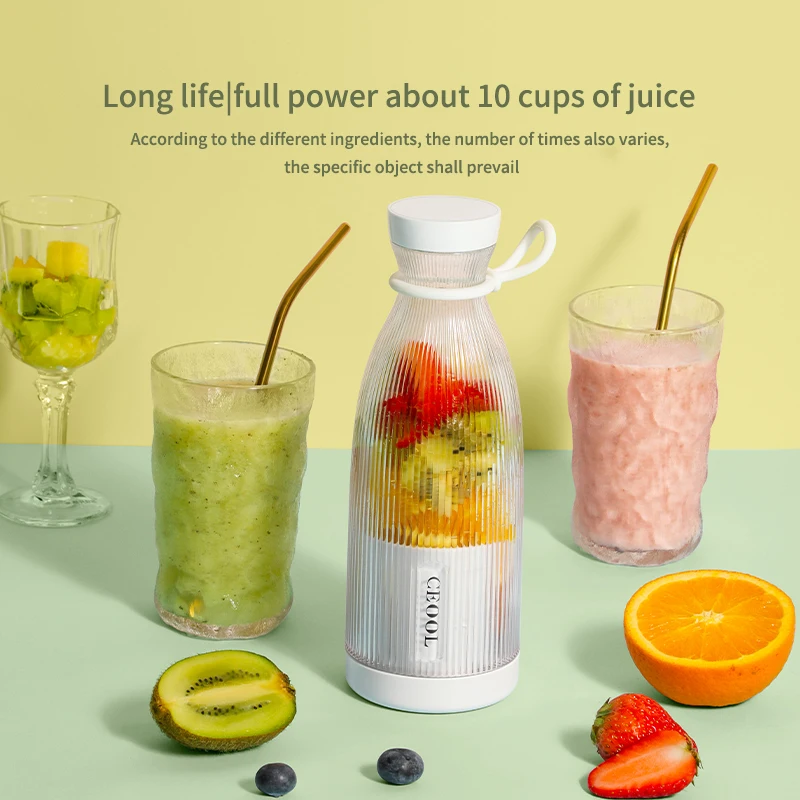 Portable Blender USB Rechargeable Personal Juice Mixer Shakes Smoothie Blender Juice Fruit Extractors Machine For Travel,Gym
Portable Blender USB Rechargeable Personal Juice Mixer Shakes Smoothie Blender Juice Fruit Extractors Machine For Travel,Gym