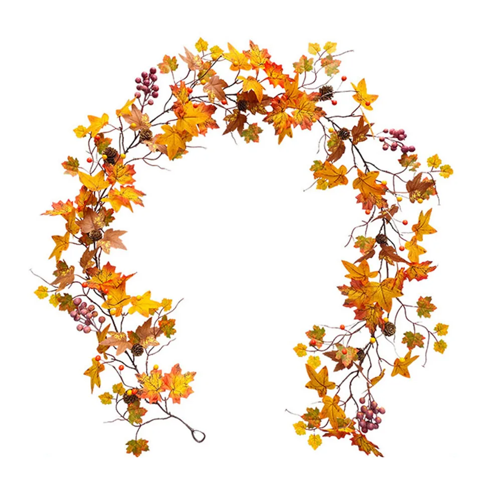 1pcs Durable Balcony Door Maple Leaf Garland Artificial Leaves Autumn Decor Fall Halloween Handmade Silk Cloth
1pcs Durable Balcony Door Maple Leaf Garland Artificial Leaves Autumn Decor Fall Halloween Handmade Silk Cloth
