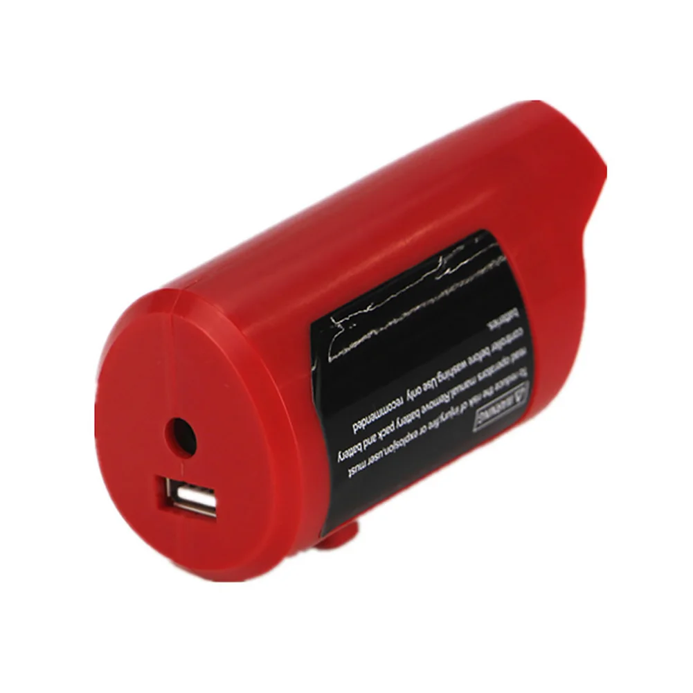 Portable Replacement Power Source Converter ABS Red Adapter Safe USB Charger Tools For Milwaukee Lithium Battery 12V M12
Portable Replacement Power Source Converter ABS Red Adapter Safe USB Charger Tools For Milwaukee Lithium Battery 12V M12