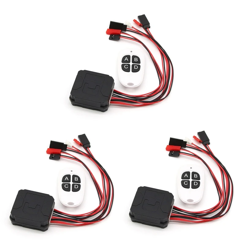 3X 4 Ways CH4 Winch Control Wireless Remote Controller Receiver For 1/10 RC Crawler Axial SCX10 90046 Traxxas Redcat
3X 4 Ways CH4 Winch Control Wireless Remote Controller Receiver For 1/10 RC Crawler Axial SCX10 90046 Traxxas Redcat