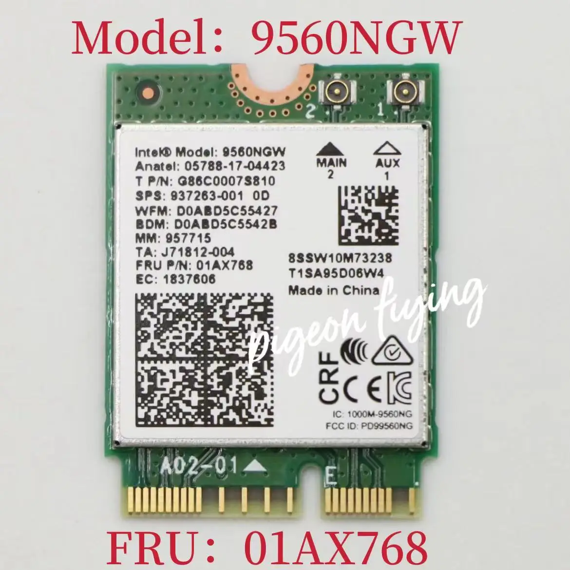 Беспроводной AC 9560 для Intel 9560NGW 802.11ac NGFF Key E 2,4G/5G 2x2, Wi-Fi Карта Bluetooth 5,0 FRU 01AX768, бесплатный Wi-Fi
Беспроводной AC 9560 для Intel 9560NGW 802.11ac NGFF Key E 2,4G/5G 2x2, Wi-Fi Карта Bluetooth 5,0 FRU 01AX768, бесплатный Wi-Fi
