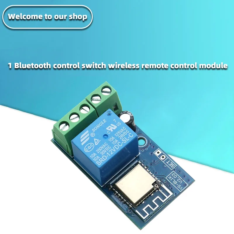 Bluetooth-пульт дистанционного управления, 1 канал, синий
Bluetooth-пульт дистанционного управления, 1 канал, синий