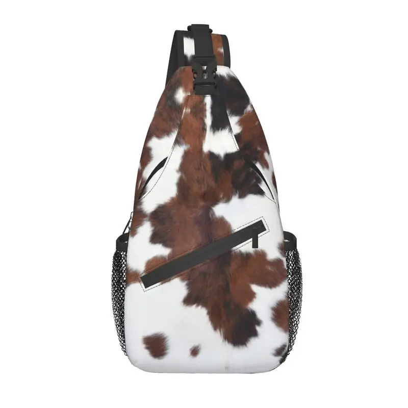 Spotted Brown Farm Animal Skin Crossbody Sling Backpack Men Cowhide Leather Texture Chest Shoulder Bag for Travel Hiking Daypack
Spotted Brown Farm Animal Skin Crossbody Sling Backpack Men Cowhide Leather Texture Chest Shoulder Bag for Travel Hiking Daypack