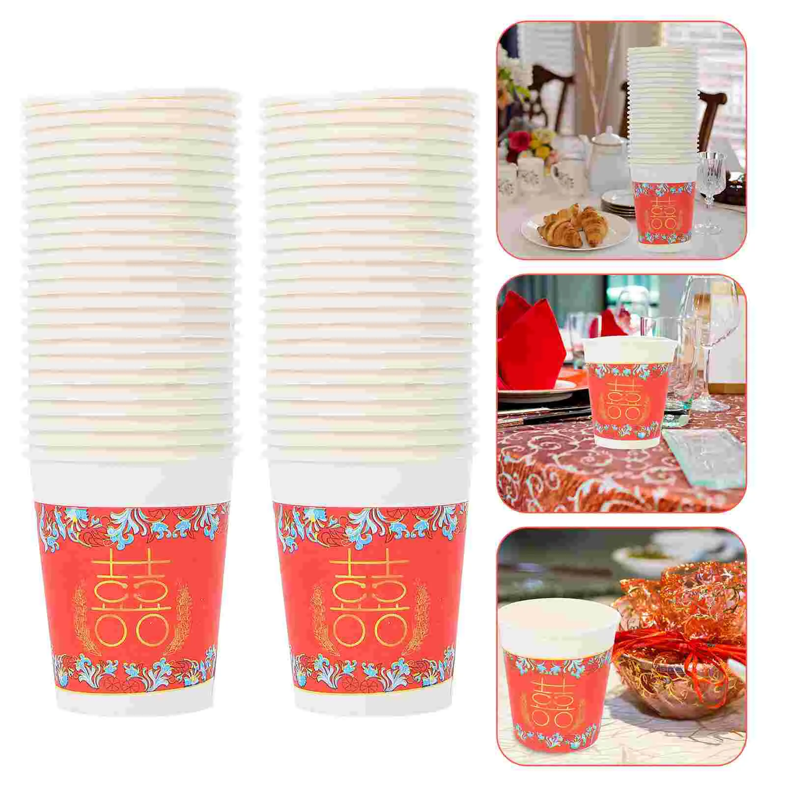 100Pcs Thickened Paper Cups Wedding Celebration Disposable Cups Party Supplies
100Pcs Thickened Paper Cups Wedding Celebration Disposable Cups Party Supplies