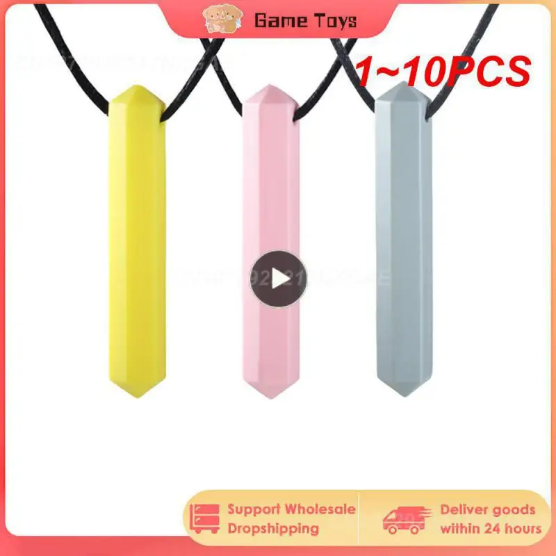 1~10PCS Baby Teether Sensory Chew Necklace Robot Dinosaur Silicone Teether for Teething Autism Biting Chewing Baby Care Pacifier
1~10PCS Baby Teether Sensory Chew Necklace Robot Dinosaur Silicone Teether for Teething Autism Biting Chewing Baby Care Pacifier