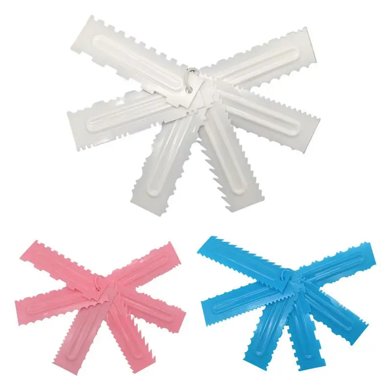 Cake Scraper Smoother Decorating Comb and Scraper with Side Patterned Edge, 6pcs Cake Smoothers Set for Mousse, Cream and Cake 
Cake Scraper Smoother Decorating Comb and Scraper with Side Patterned Edge, 6pcs Cake Smoothers Set for Mousse, Cream and Cake