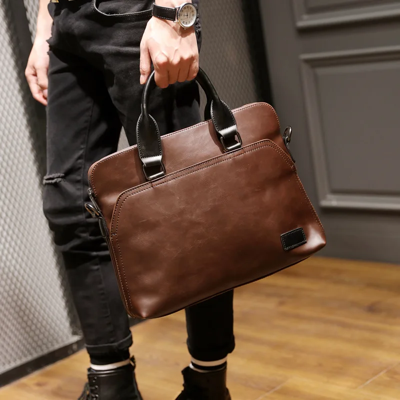 Retro Crazy Horse Leather Handmade Casual Portable Briefcase One Shoulder Oblique Straddle Computer File Bag
Retro Crazy Horse Leather Handmade Casual Portable Briefcase One Shoulder Oblique Straddle Computer File Bag