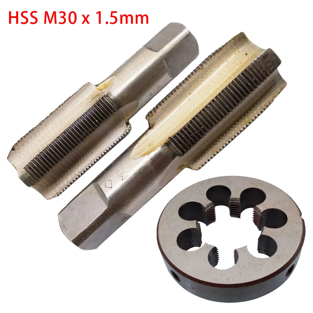 HSS M30X1.5mm Taper & Plug Tap M30X1.5mm Die Metric Thread Taps HSS Screw Tap Drill Bit Set Right Hand Tap & Die Set Hand Tools
HSS M30X1.5mm Taper & Plug Tap M30X1.5mm Die Metric Thread Taps HSS Screw Tap Drill Bit Set Right Hand Tap & Die Set Hand Tools