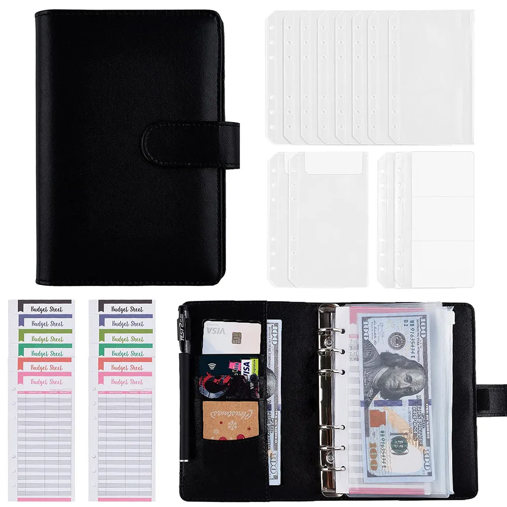 New Colored 6 Hole Binder Pockets Plastic Binder Zipper Money Saving Envelope A6 Binder Budget Planner Notebook Covers Folder
New Colored 6 Hole Binder Pockets Plastic Binder Zipper Money Saving Envelope A6 Binder Budget Planner Notebook Covers Folder