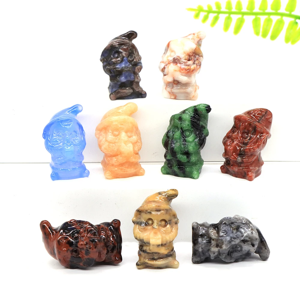 1.2" Santa Claus Statue Natural Stone Crystal Carved Healing Gemstone Figurine Crafts Home Decoration Christmas Festival Gifts
1.2" Santa Claus Statue Natural Stone Crystal Carved Healing Gemstone Figurine Crafts Home Decoration Christmas Festival Gifts