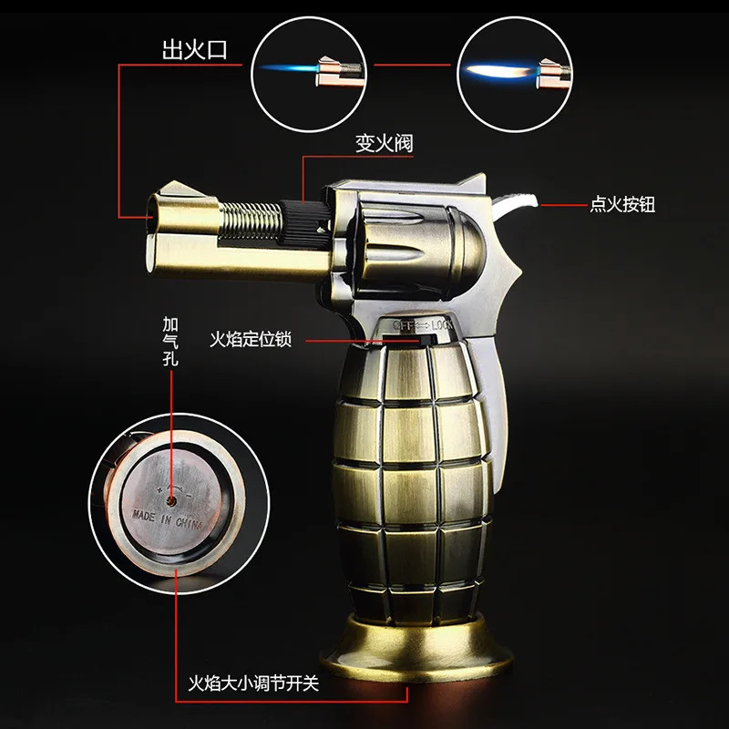 Portable Spray Gun Welding Torch Lighter Nozzle Butane Jet Gas Key Ring Lighter Turbo Windproof Cigar Pipe Outdoor
Portable Spray Gun Welding Torch Lighter Nozzle Butane Jet Gas Key Ring Lighter Turbo Windproof Cigar Pipe Outdoor