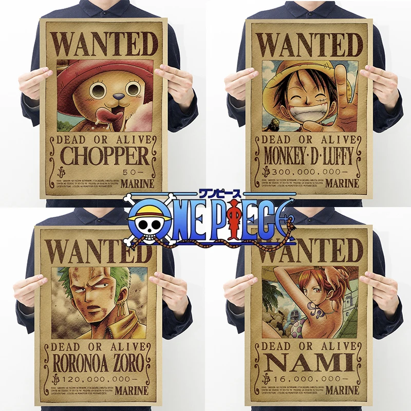 Anime One Piece Kraft Paper Poster Action Figure Print Wall Stickers Vintage Movie Playbill Luffy Stickers Room Decorations
Anime One Piece Kraft Paper Poster Action Figure Print Wall Stickers Vintage Movie Playbill Luffy Stickers Room Decorations