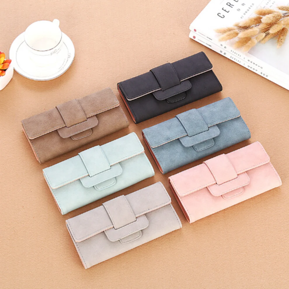PU Leather Women Wallets Luxury Long Hasp Fold-over Pattern Coin Purses Female Brand Solid Colors New Thin Clutch Phone Bag
PU Leather Women Wallets Luxury Long Hasp Fold-over Pattern Coin Purses Female Brand Solid Colors New Thin Clutch Phone Bag