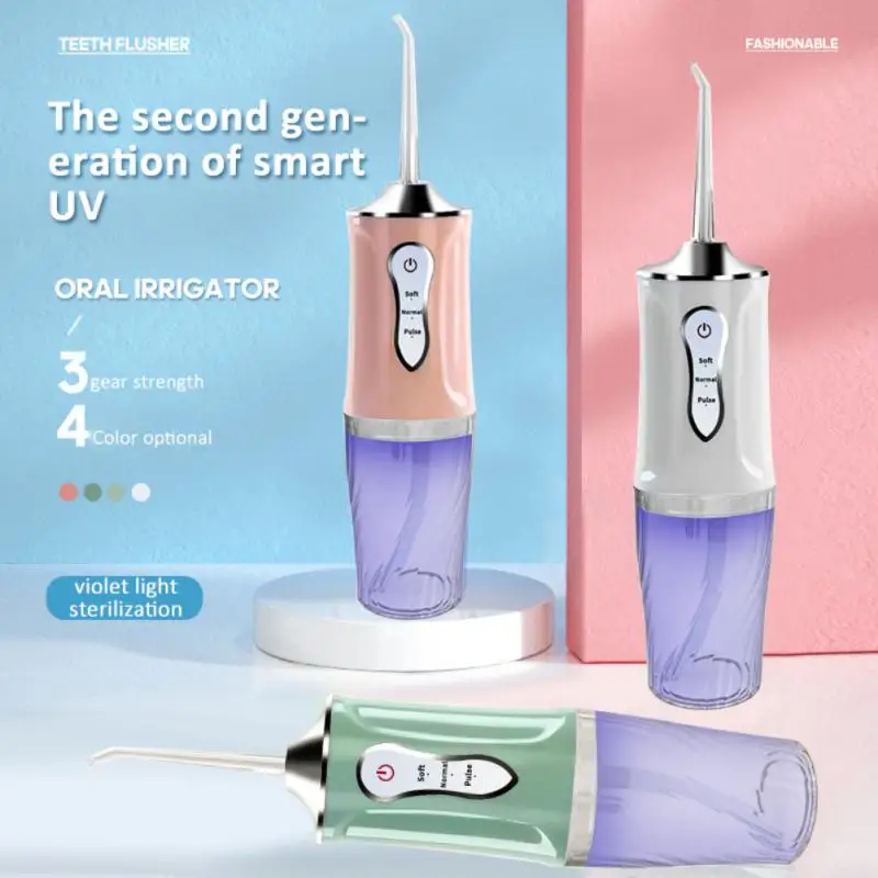 Portable Oral Irrigator Water Flosser USB Rechargeable Water Jet Floss Tooth Pick 1/4 Jet Tip 220ml 3 Modes IPX7 Oral Appliances
Portable Oral Irrigator Water Flosser USB Rechargeable Water Jet Floss Tooth Pick 1/4 Jet Tip 220ml 3 Modes IPX7 Oral Appliances