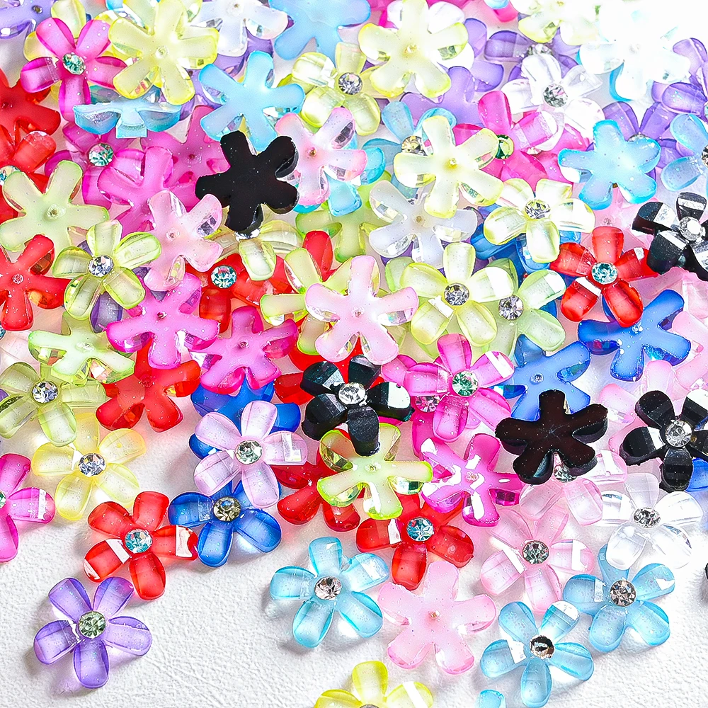 50 Pieces 10 mm Mini Resin Flowers Nail Charms with Rhinestone Flatback Flower Resin Buttons DIY Crafts Ornament Nail Parts
50 Pieces 10 mm Mini Resin Flowers Nail Charms with Rhinestone Flatback Flower Resin Buttons DIY Crafts Ornament Nail Parts
