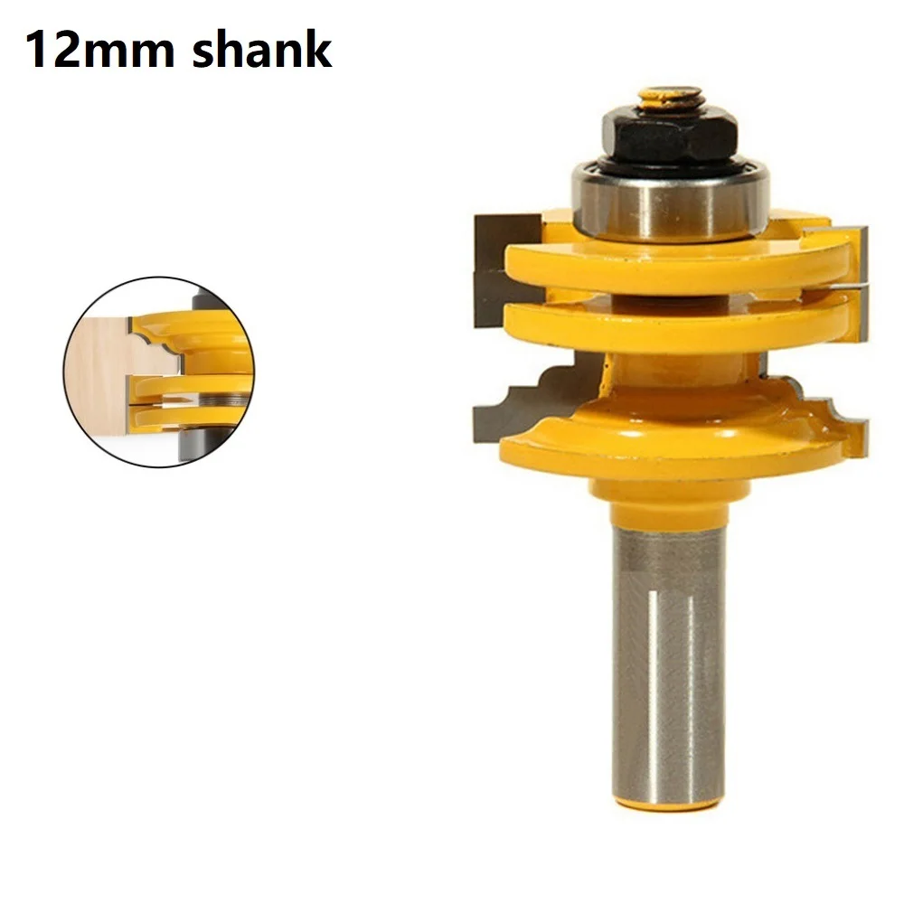 YG6X Router Bit Wood Cutting Tool Yellow And Silver 12mm Shank 45# Steel Glass Door Rail Reversible Router Bit
YG6X Router Bit Wood Cutting Tool Yellow And Silver 12mm Shank 45# Steel Glass Door Rail Reversible Router Bit