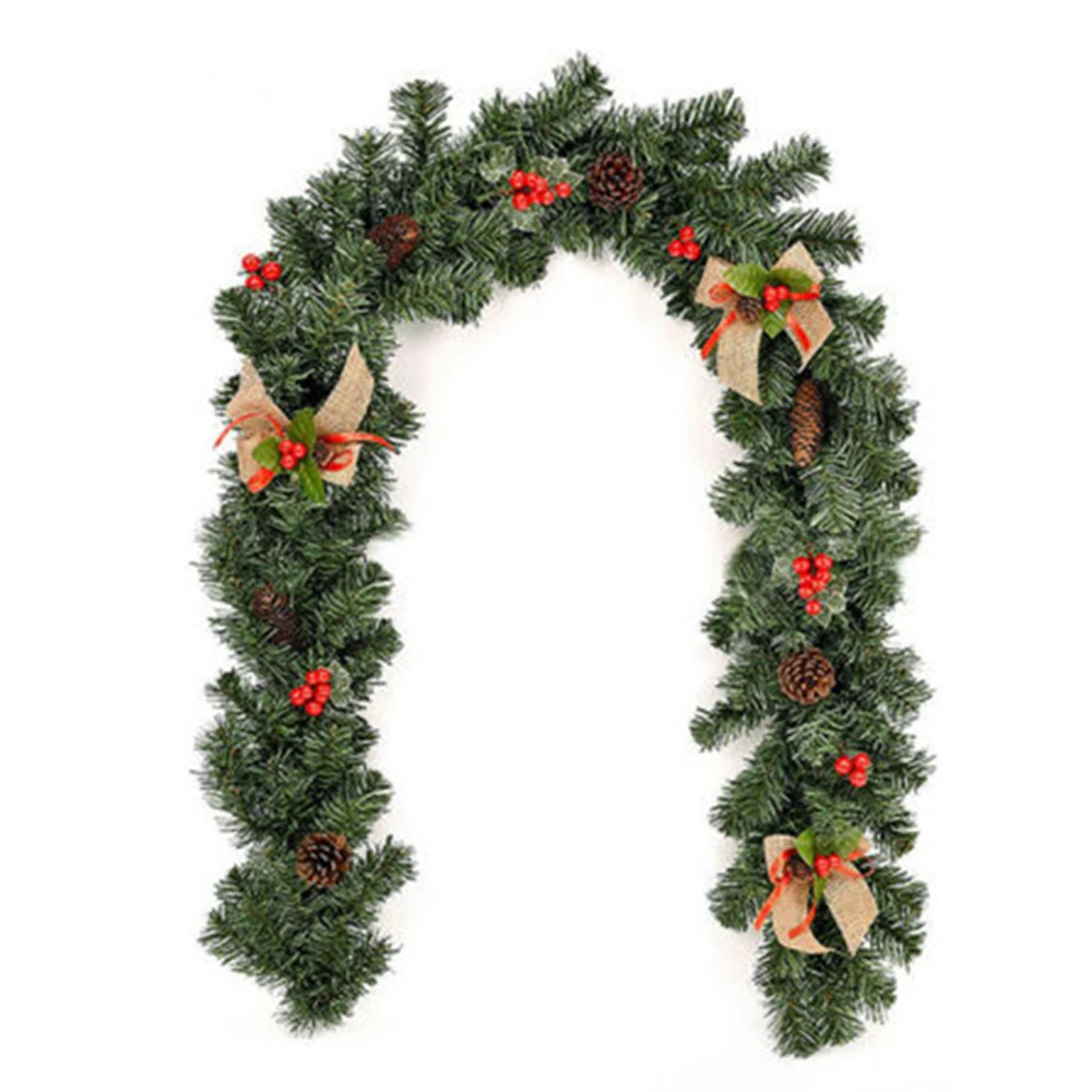 

Rochester Spruce Garland Christmas Decorations With Berries Pine Family Merry Party Cones DIY Creation Ornaments 180cm PVC